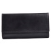 Dámská peněženka kožená na šířku s dokladovou částí vybavená černá, 18 x 2 x 10 (SB00-V901-09KUZ