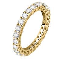 Morellato Třpytivý pozlacený prsten se zirkony Scintille SAQF171 58 mm