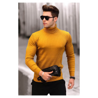 Madmext Mustard Turtleneck Sweater 4662