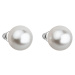 Evolution Group Náušnice bižuterie s perlou bílé kulaté 71070.1