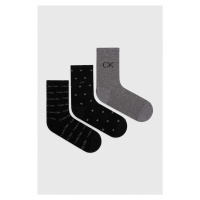 Ponožky Calvin Klein 4-pack pánské, černá barva