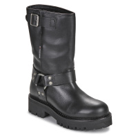 Tommy Jeans TJW URBAN BIKER BOOT LEATHER Černá