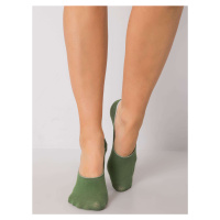 Dámské kotníkové ponožky zelené barvy