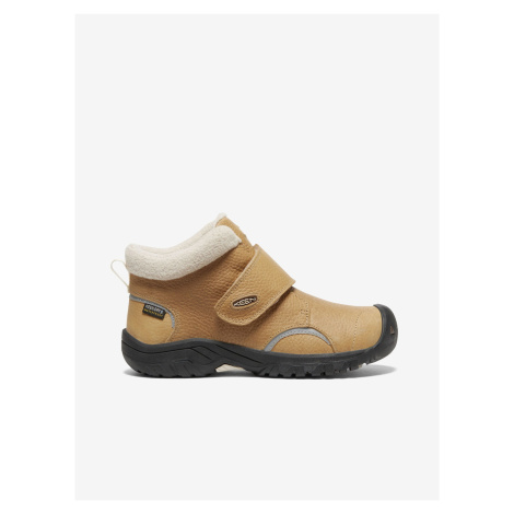 Světle hnědé dětské kožené zimní boty Keen Kootenay III