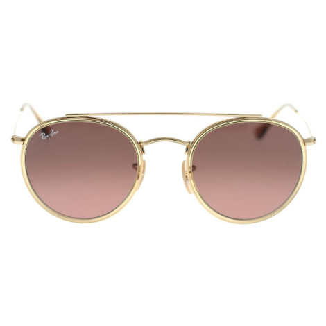 Ray-ban Occhiali da Sole Round Double Bridge RB3647N 912443 Zlatá