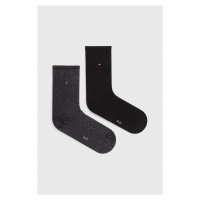 Ponožky Tommy Hilfiger 2-pack dámské, černá barva