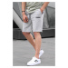 Madmext Men's Gray Printed Capri Shorts 5487