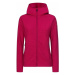 Rock Experience Crystal Hoodie FZ Woman Fleece Cherries Jubilee Melange Outdoorová mikina