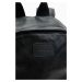Kožený batoh AllSaints pánský, černá barva, velký, hladký