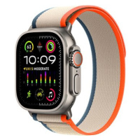 Apple Watch Ultra 2 49mm titanové pouzdro s oranžovo-béžovým trailovým tahem - M/L