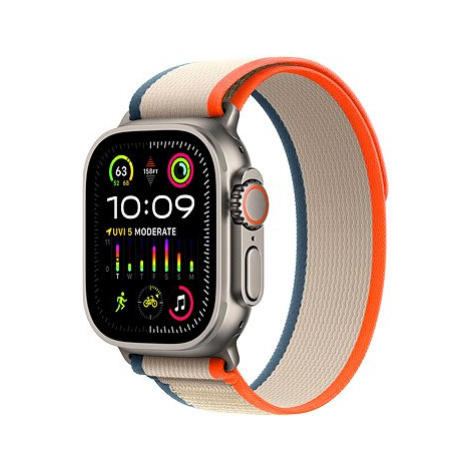 Apple Watch Ultra 2 49mm titanové pouzdro s oranžovo-béžovým trailovým tahem - M/L