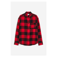 H & M - Flanelová košile Relaxed Fit - červená
