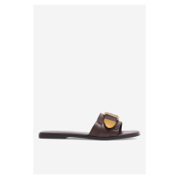 Pantofle Badura HEDWIGE-V903-06-1 Přírodní kůže (useň) - Lícová
