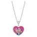 Disney Romantický stříbrný náhrdelník Donald and Daisy Duck CS00025SL-P (řetízek, přívěsek)