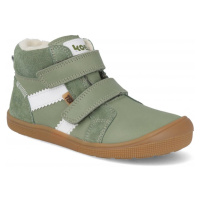 Barefoot zimní dětské boty Koel - Ethan Tex wool zelené