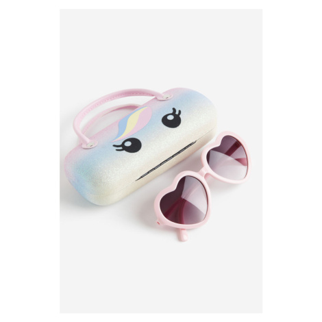 H & M - Sluneční brýle's pouzdrem - růžová H&M
