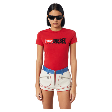 Diesel T-shirt - T-SLI-DIV T-SHIRT red