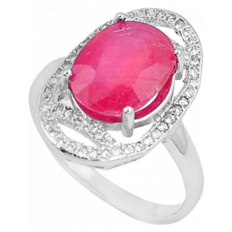 AutorskeSperky.com - Stříbrný prsten s rubínem - S3846