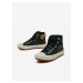 Černé klučičí kotníkové kožené tenisky Converse Chuck Taylor All Star Berkshire Boot Leather