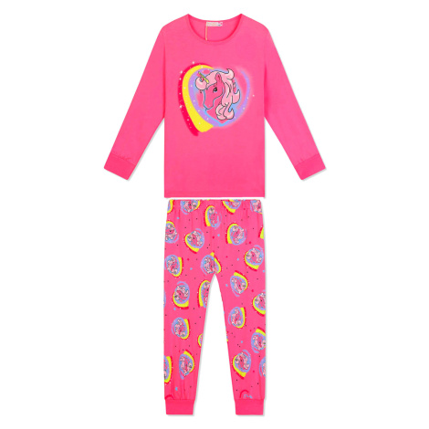 Dívčí pyžamo - KUGO MP1509, růžová tmavě Barva: Růžová tmavší