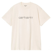 TRIKO CARHARTT WIP Rivet Script S/S - béžová
