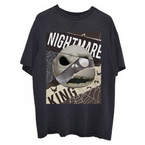 The Nightmare Before Christmas tričko, Nightmare Skull Black, pánské RockOff