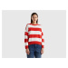 Benetton, Striped Sweater In Tricot Cotton