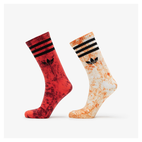 adidas Tie Dye Socks 2-Pack White/ Orange/ Bright Red