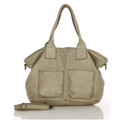 Kožená kabelka shopper nákupní taška - MARCO MAZZINI Marco Mazzini handmade