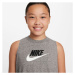 Nike SPORTSWEAR Dívčí tílko, šedá, velikost