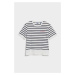 TRIČKO GANT LOGO STRIPED SS T-SHIRT modrá