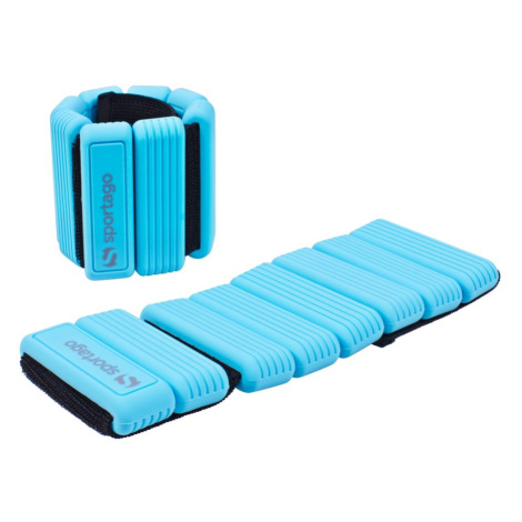Sportago Fity Groove silikonové závaží na kotníky 2x0,5 kg, modré