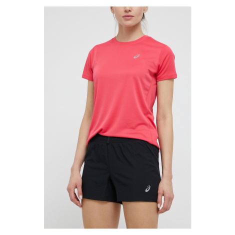Běžecké šortky Asics dámské, černá barva, hladké, medium waist