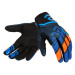 ELEVEIT X-LEGEND Moto rukavice modrá/oranžová