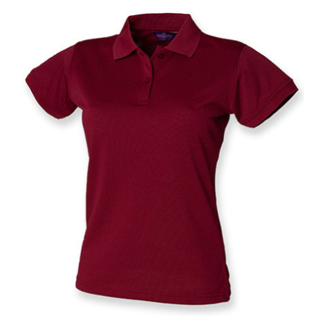 Henbury Dámské funkční polo tričko H476 Burgundy