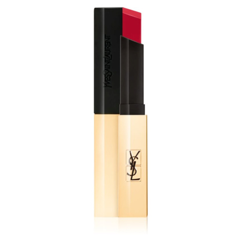 Yves Saint Laurent Rouge Pur Couture The Slim tenká matující rtěnka s koženým efektem odstín 21 