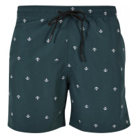Embroidery Swim Shorts - anchor/bottlegreen/white