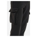 Trendyol Black Men's Regular Fit Rubber Pants with Cargo Pocket Sweatpants