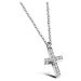 Victoria Filippi Stainless Steel Ocelový náhrdelník se zirkony Samuel - chirurgická ocel, kříž N