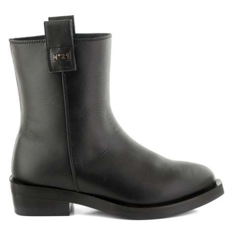 Kotníková obuv no21 leather texan boots černá N°21
