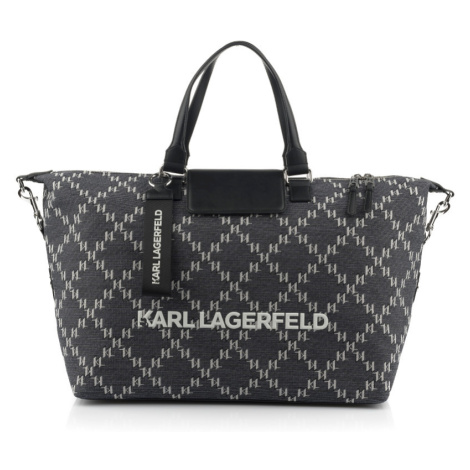 Taška karl lagerfeld k/monogram jkrd 2.0 weekender šedá