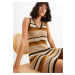 Bonprix BODYFLIRT pletené šaty Barva: Béžová, Mezinárodní