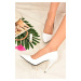 Fox Shoes White Women's Heeled Shoes