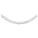 OLIVIE Stříbrný 60cm náhrdelník FIGARO 5647