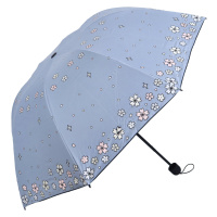 Deštník s kytičkami měnící barvu Glorie, modrý