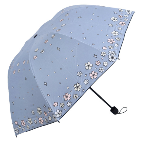 Deštník s kytičkami měnící barvu Glorie, modrý Delami