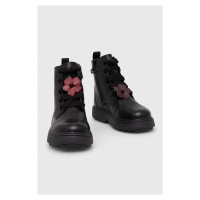 Dětské kožené boty Camper TWS Kids černá barva