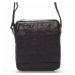 Pánská černá prošívaná kožená taška - Sendi Design Bris černá
