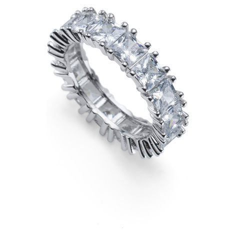 Oliver Weber Třpytivý prsten s kubickými zirkony Cronus 41169