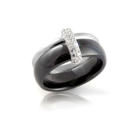 Modesi Černý keramický prsten QJRQY6269KL